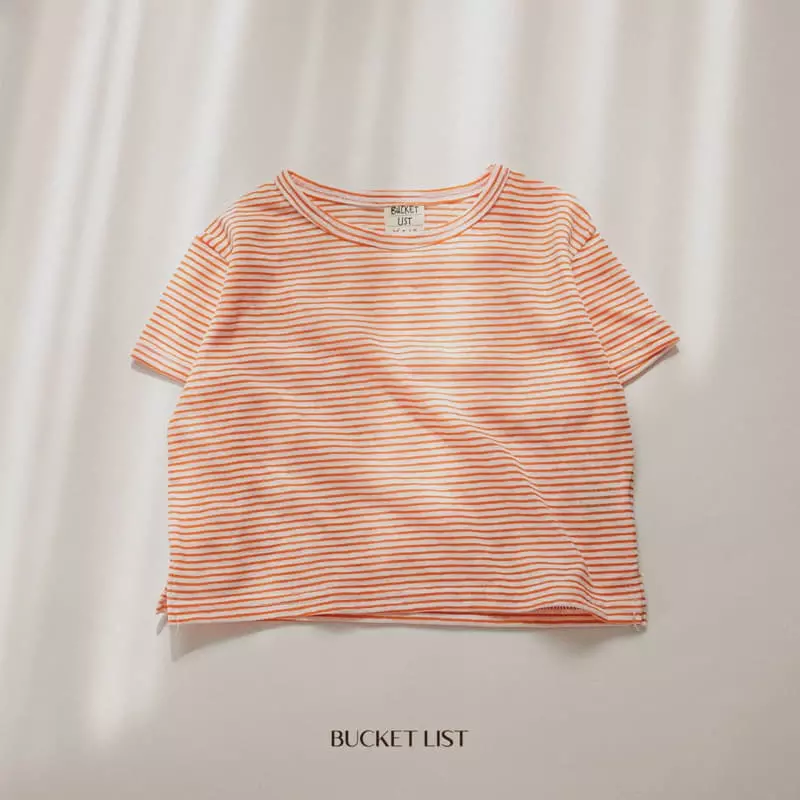 Bucket List - Korean Children Fashion - #stylishchildhood - Ade Stripes Tee