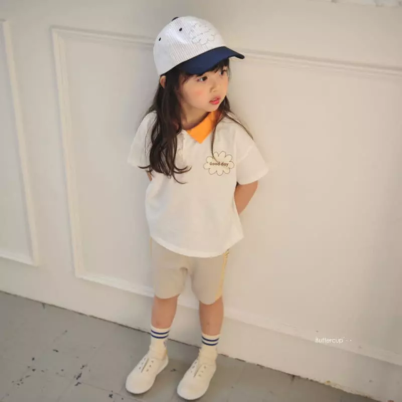 Buttercup - Korean Children Fashion - #fashionkids - Good Day Collar Tee - 12