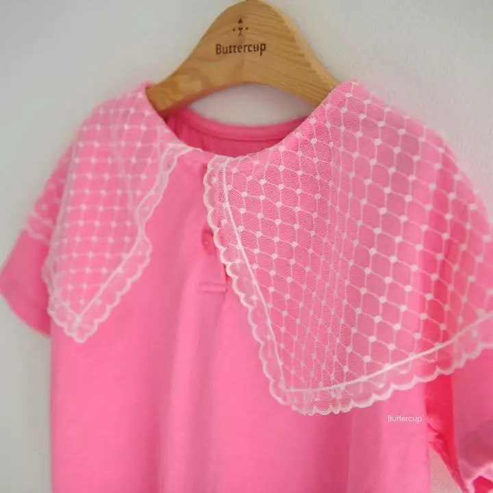 Buttercup - Korean Children Fashion - #kidsshorts - Mesh Cape Tee - 10