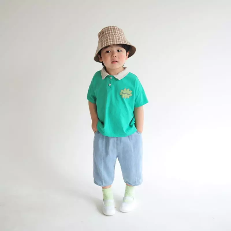 Buttercup - Korean Children Fashion - #stylishchildhood - Good Day Collar Tee - 7