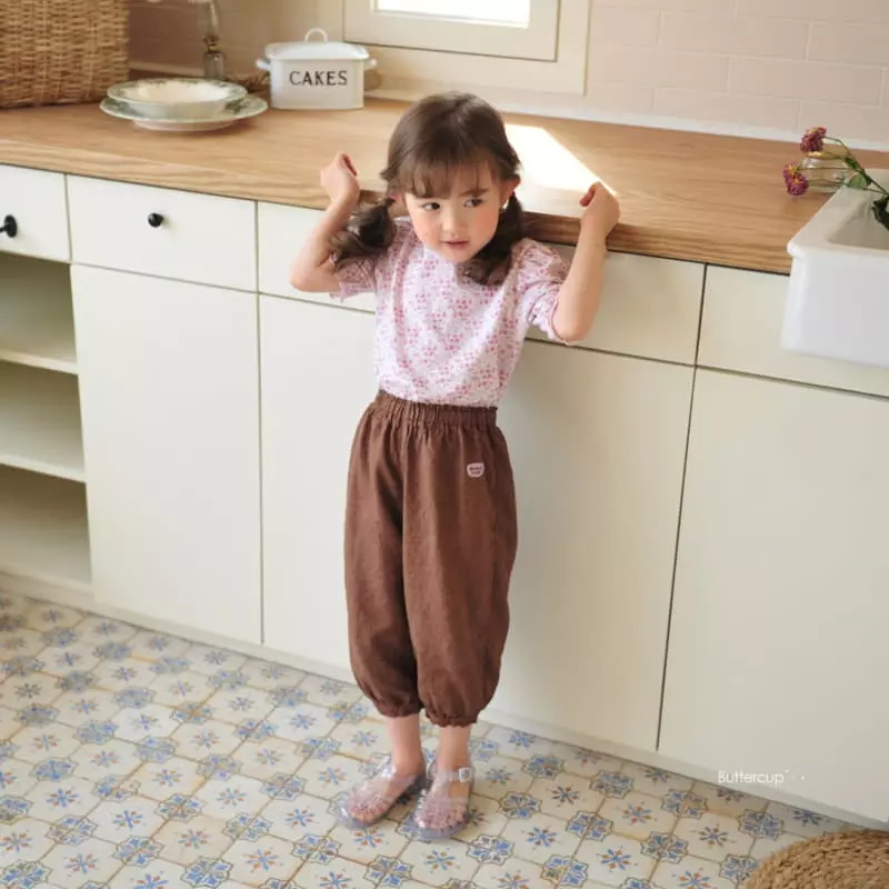 Buttercup - Korean Children Fashion - #todddlerfashion - Cup Linen Pants - 12