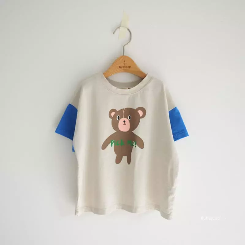 Buttercup - Korean Children Fashion - #toddlerclothing - Pick Me Bear Color Tee