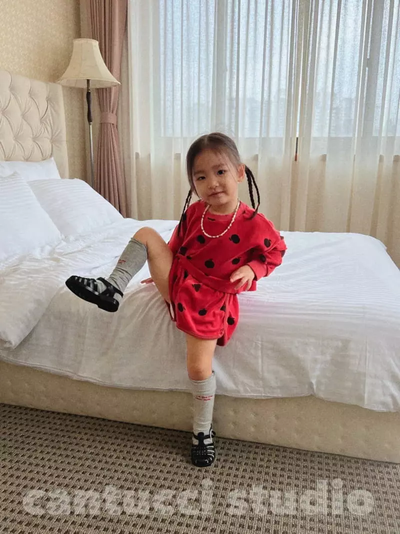 Cantucci Studio - Korean Children Fashion - #fashionkids - Apple Crop Tee - 5