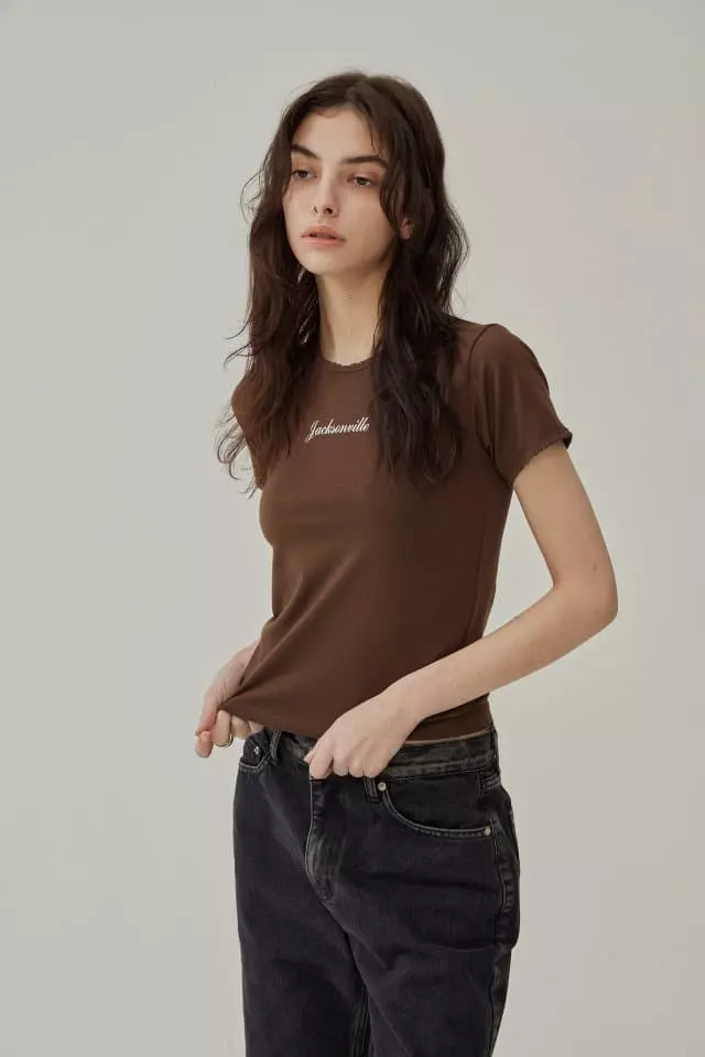 Charlotte - Korean Women Fashion - #womensfashion - Lace Short Sleeves Tee - 2