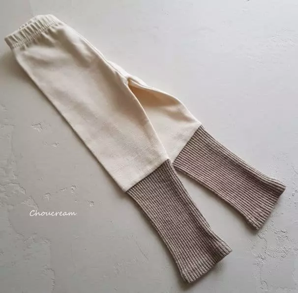 Choucream - Korean Baby Fashion - #babygirlfashion - Bebe Rib Color Leggings - 2