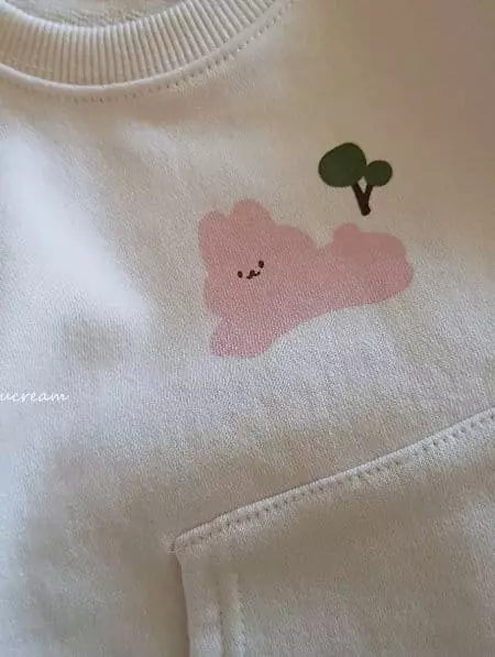 Choucream - Korean Baby Fashion - #babylifestyle - Rabbit Sweatshirt Bodysuit - 8