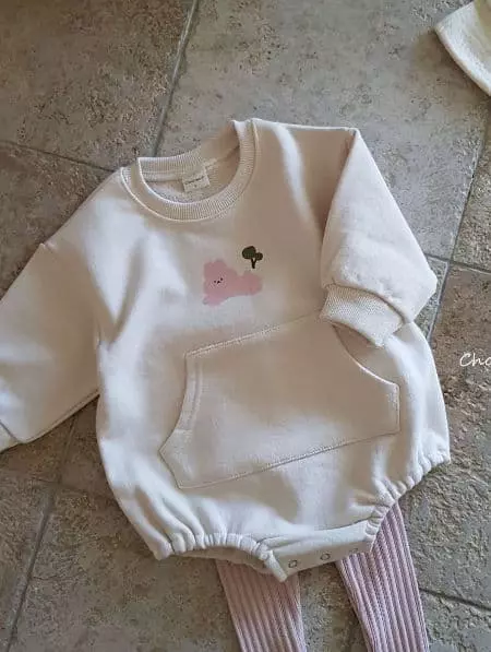 Choucream - Korean Baby Fashion - #babyootd - Rabbit Sweatshirt Bodysuit - 10
