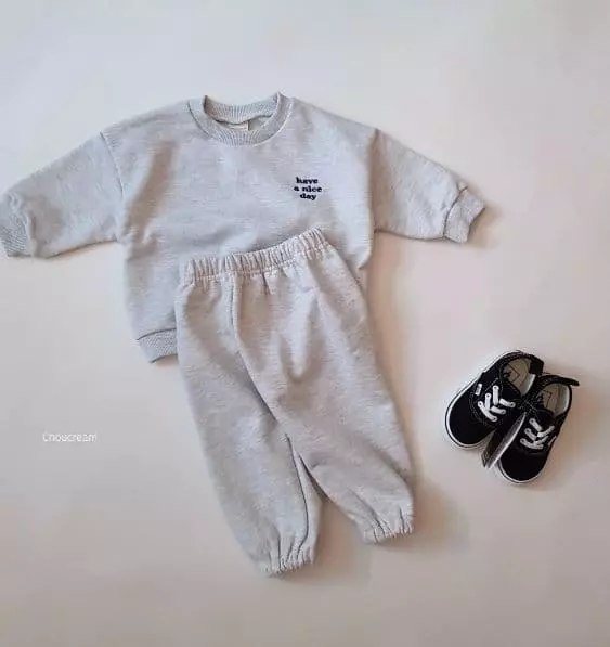 Choucream - Korean Baby Fashion - #babyoutfit - Daily Top Bottom Set - 4