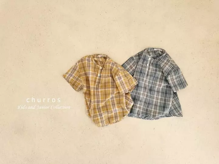 Churros - Korean Children Fashion - #Kfashion4kids - Bice Check Shirt - 9