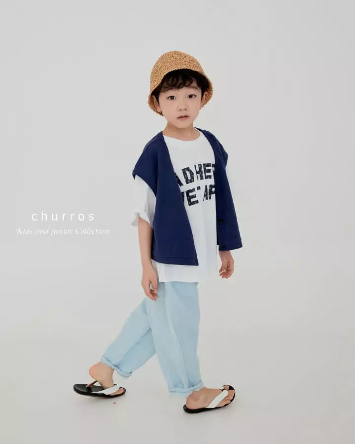 Churros - Korean Children Fashion - #kidzfashiontrend - Overfit Vest - 4
