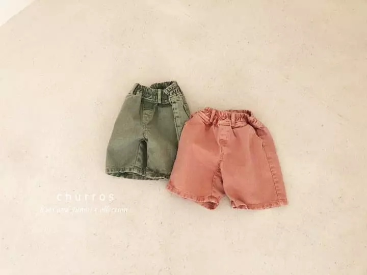 Churros - Korean Children Fashion - #childofig - Pigment Cotton Shorts - 7