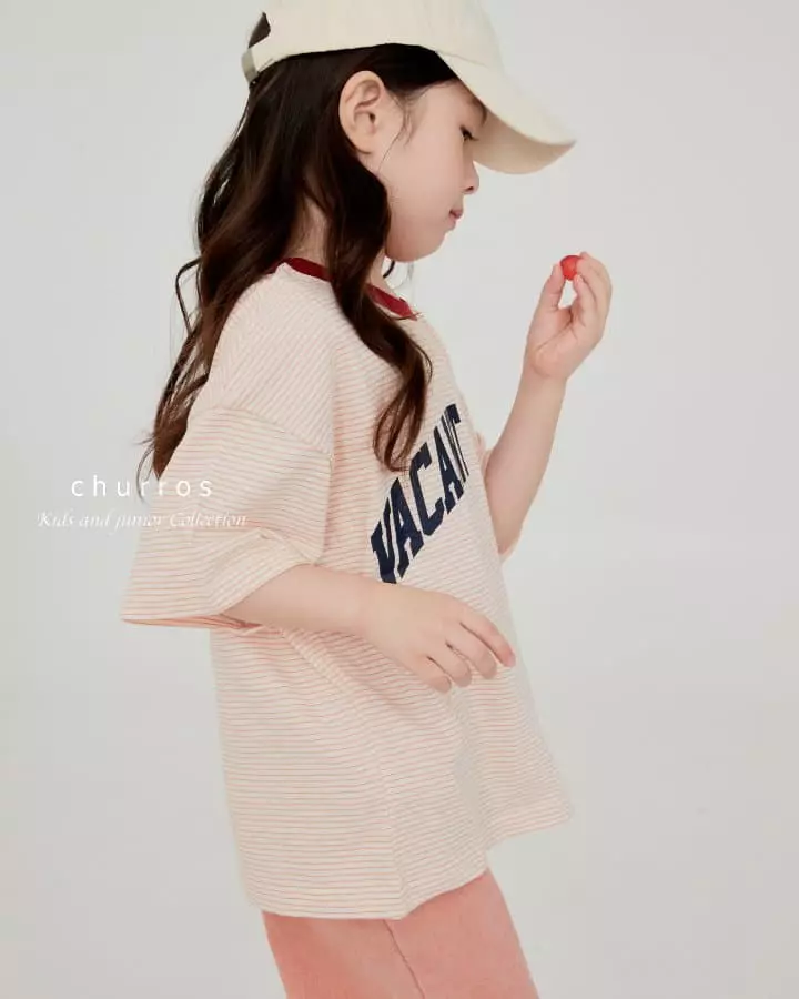 Churros - Korean Children Fashion - #childrensboutique - World Stripes Tee - 3