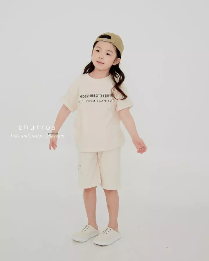 Churros - Korean Children Fashion - #discoveringself - Stemp Lettering Tee - 12