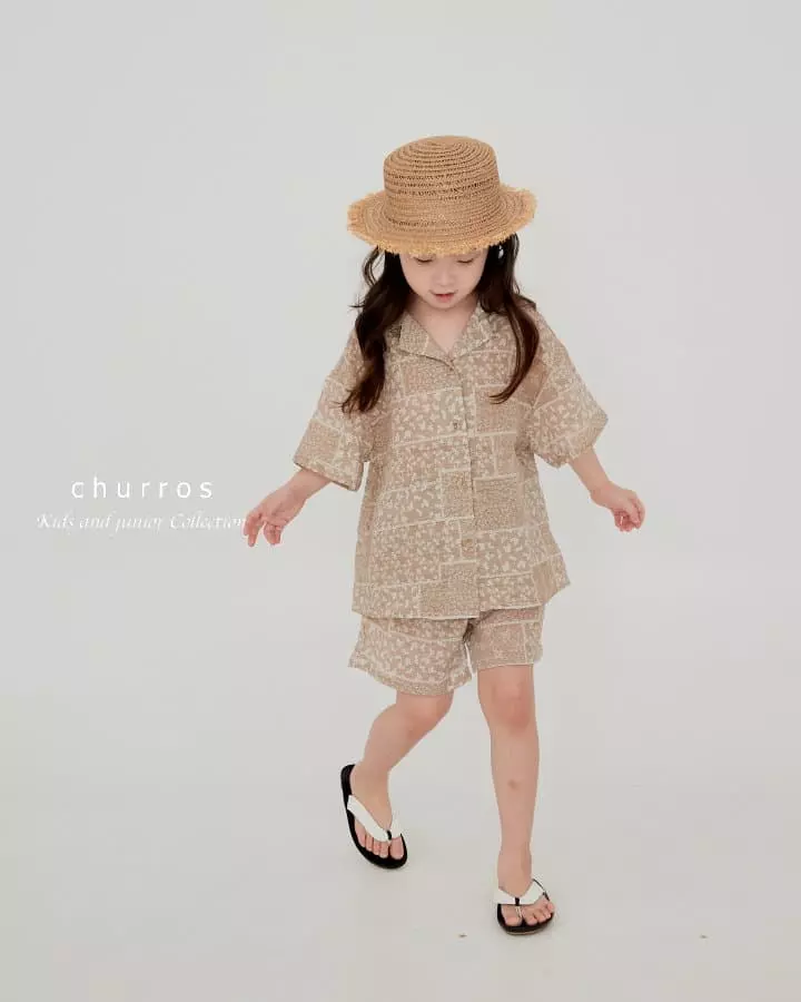 Churros - Korean Children Fashion - #discoveringself - Sahara Top Bottom Set - 5