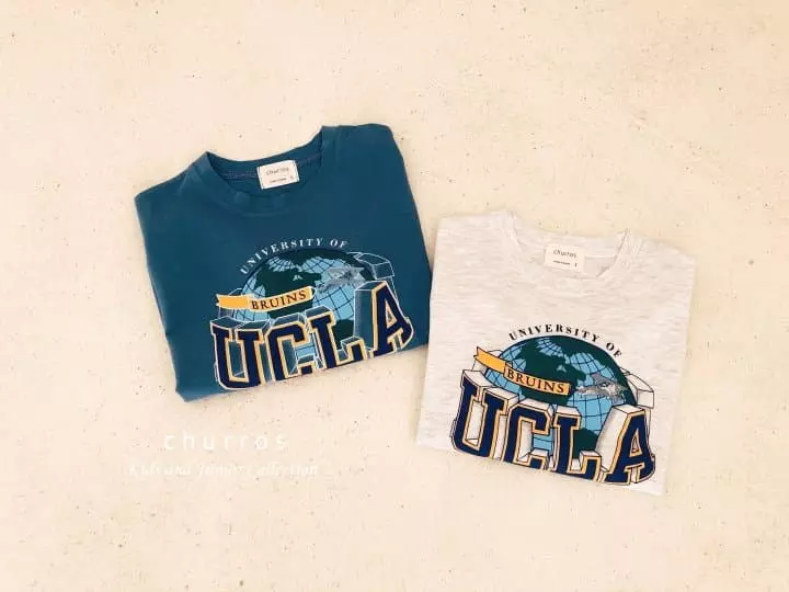 Churros - Korean Children Fashion - #fashionkids - UCLA Paint Tee - 8