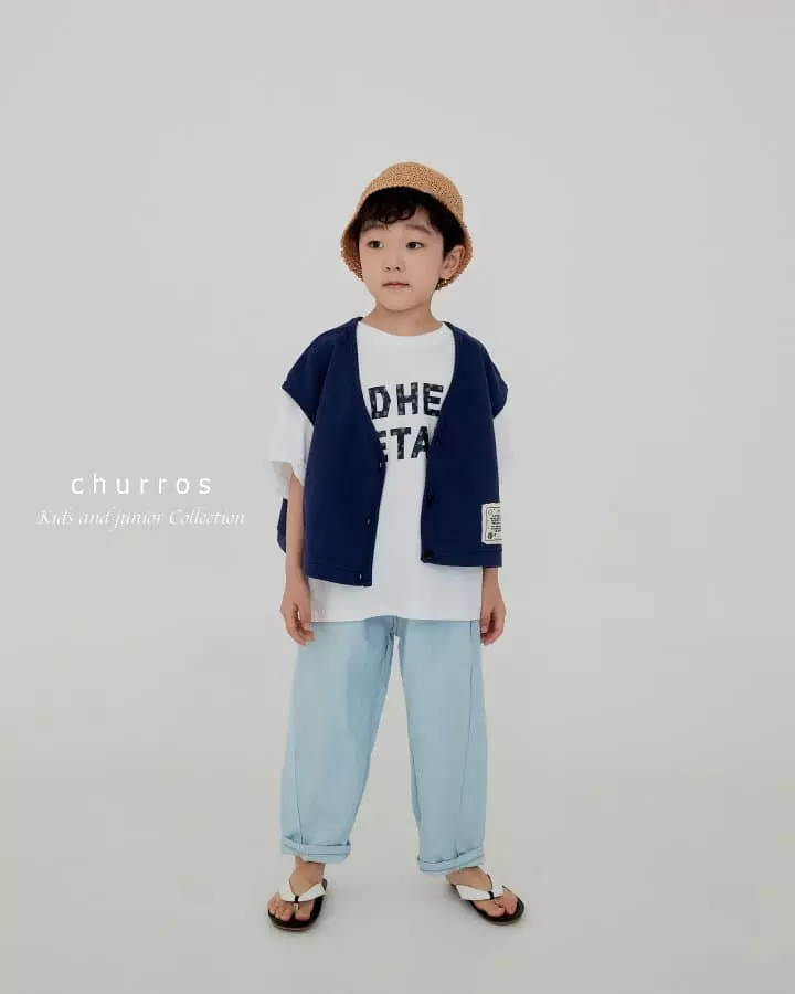 Churros - Korean Children Fashion - #kidsstore - Overfit Vest - 2