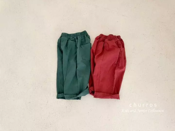 Churros - Korean Children Fashion - #kidzfashiontrend - Slit Line Pants - 12