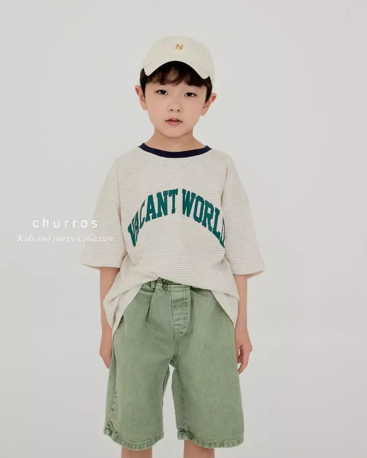 Churros - Korean Children Fashion - #littlefashionista - World Stripes Tee - 11