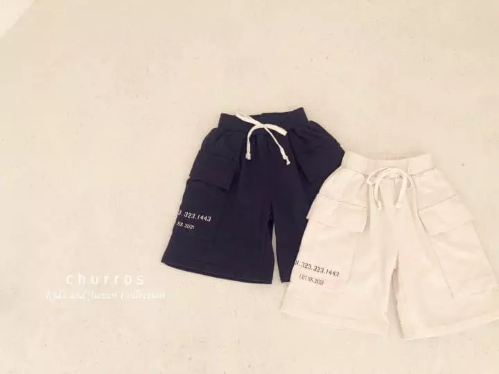 Churros - Korean Children Fashion - #littlefashionista - Big Pocket Cargo Shorts