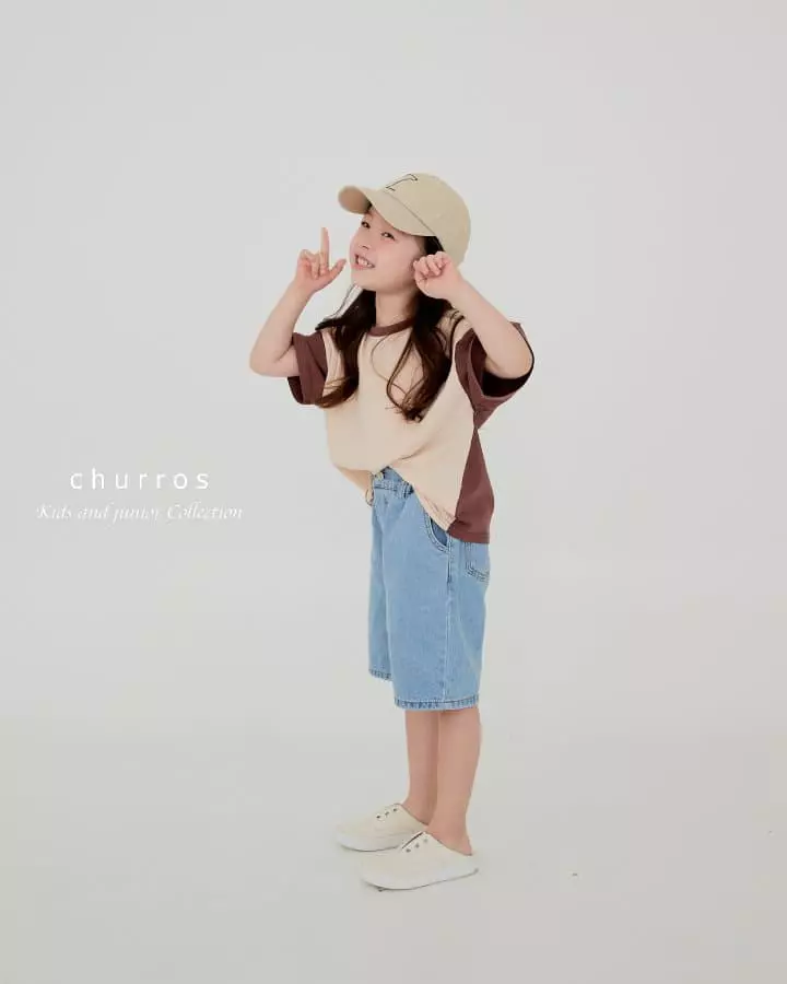 Churros - Korean Children Fashion - #minifashionista - Denim Banding Shorts - 11
