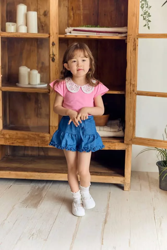 Coco Ribbon - Korean Children Fashion - #childrensboutique - Collar Tee - 3