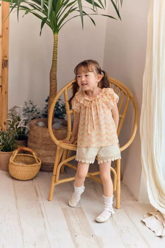 Coco Ribbon - Korean Children Fashion - #designkidswear - Wave Blouse - 6
