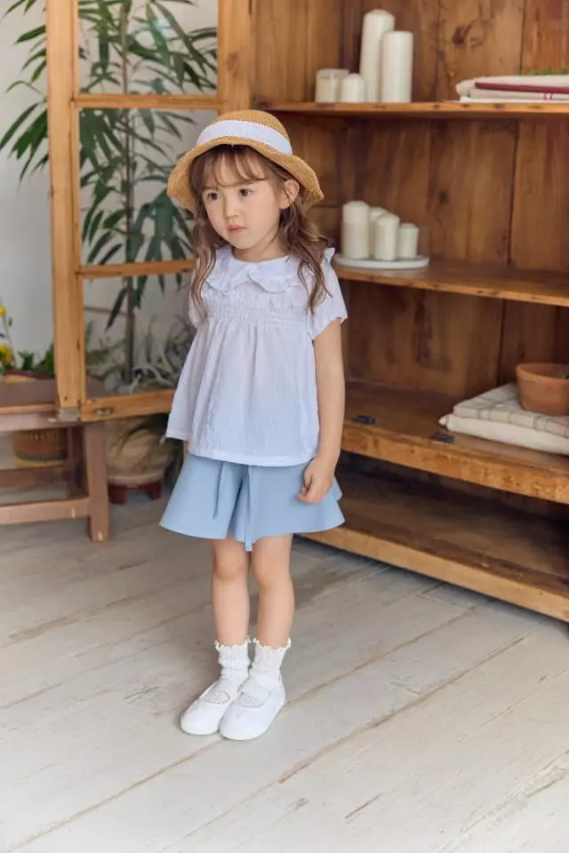 Coco Ribbon - Korean Children Fashion - #kidsshorts - Elly Collar Blouse - 2