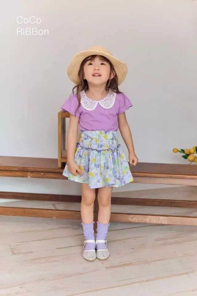 Coco Ribbon - Korean Children Fashion - #kidsstore - Collar Tee - 8