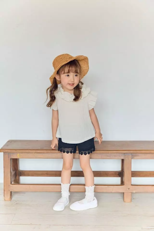 Coco Ribbon - Korean Children Fashion - #minifashionista - Embo Blouse - 4