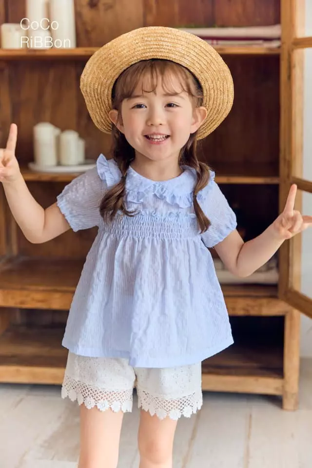 Coco Ribbon - Korean Children Fashion - #stylishchildhood - Elly Collar Blouse - 12