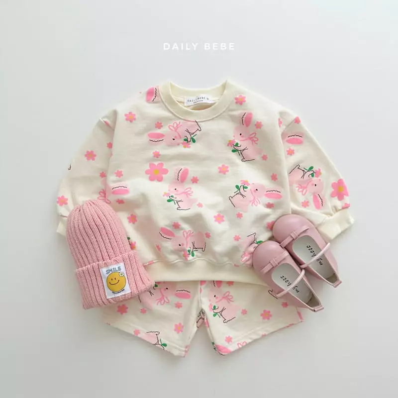 Daily Bebe - Korean Children Fashion - #prettylittlegirls - Bear Shorts Top Bottom Set