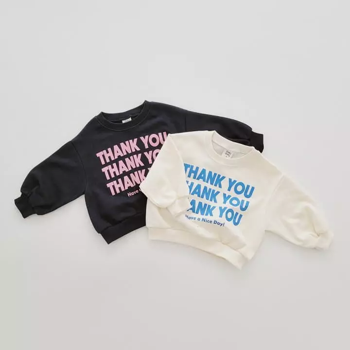 Daily Daily - Korean Children Fashion - #Kfashion4kids - Thank You Top Bottom Set - 9