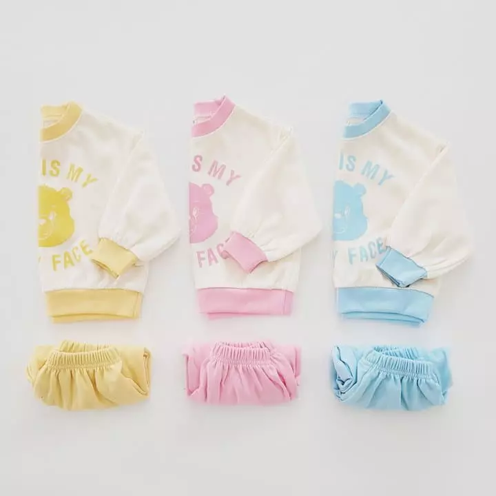 Daily Daily - Korean Children Fashion - #Kfashion4kids - Heart Bear Top Bottom Set - 7