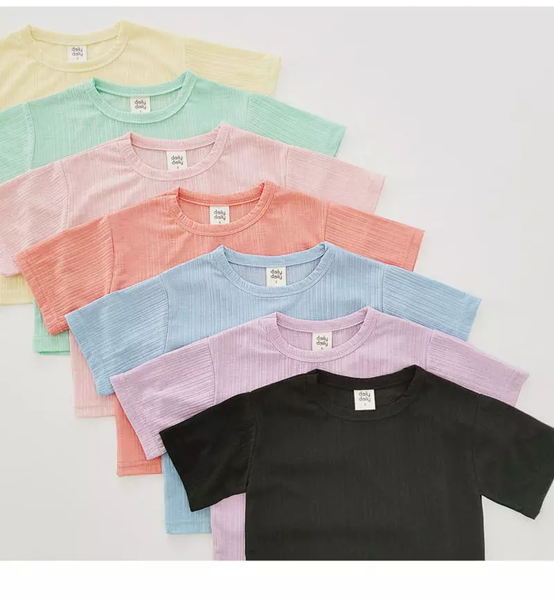 Daily Daily - Korean Children Fashion - #Kfashion4kids - Crayon Top Bottom Set - 8