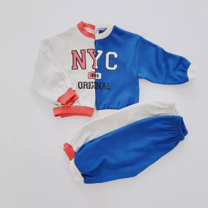 Daily Daily - Korean Children Fashion - #childofig - New Yorker Top Bottom Set - 5