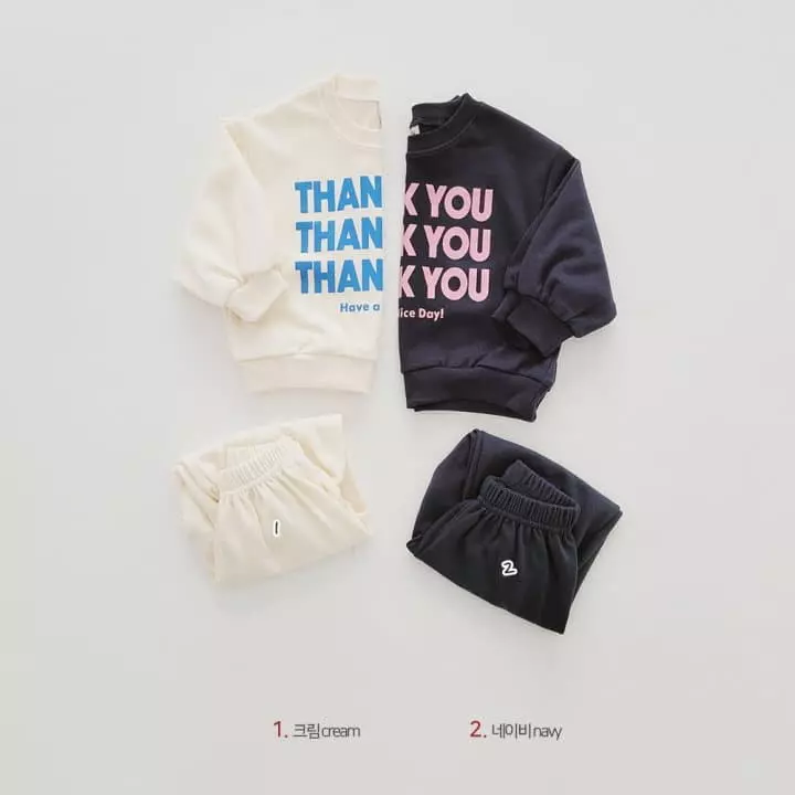 Daily Daily - Korean Children Fashion - #childofig - Thank You Top Bottom Set