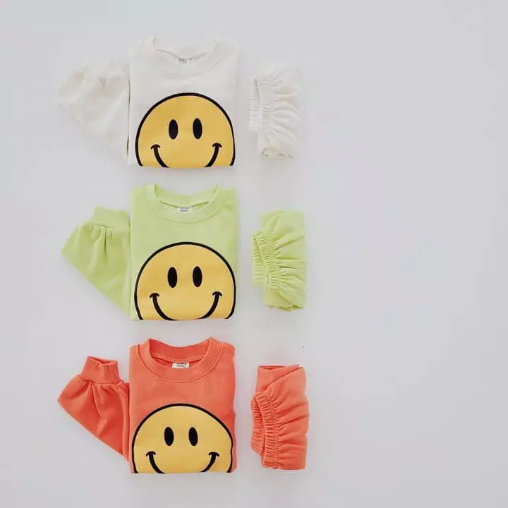 Daily Daily - Korean Children Fashion - #childrensboutique - Big Happy Top Bottom Set - 7
