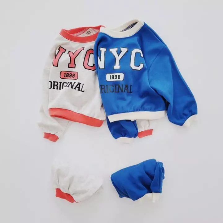 Daily Daily - Korean Children Fashion - #childrensboutique - New Yorker Top Bottom Set - 6