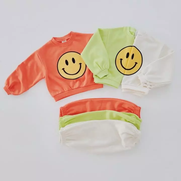 Daily Daily - Korean Children Fashion - #discoveringself - Big Happy Top Bottom Set - 9