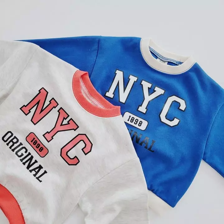 Daily Daily - Korean Children Fashion - #discoveringself - New Yorker Top Bottom Set - 8