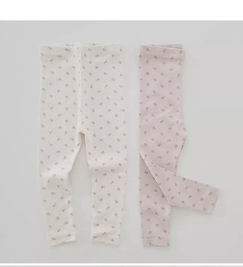 Daily Daily - Korean Children Fashion - #discoveringself - Floral Leggings - 5