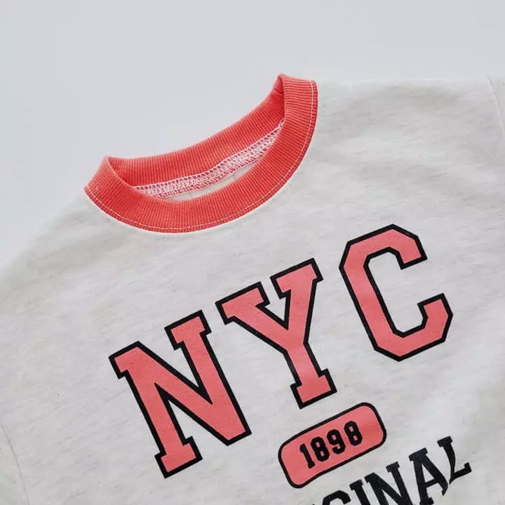 Daily Daily - Korean Children Fashion - #kidsshorts - New Yorker Top Bottom Set - 10