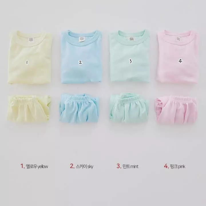 Daily Daily - Korean Children Fashion - #kidsshorts - My Cotton Candy Top Bottom Set