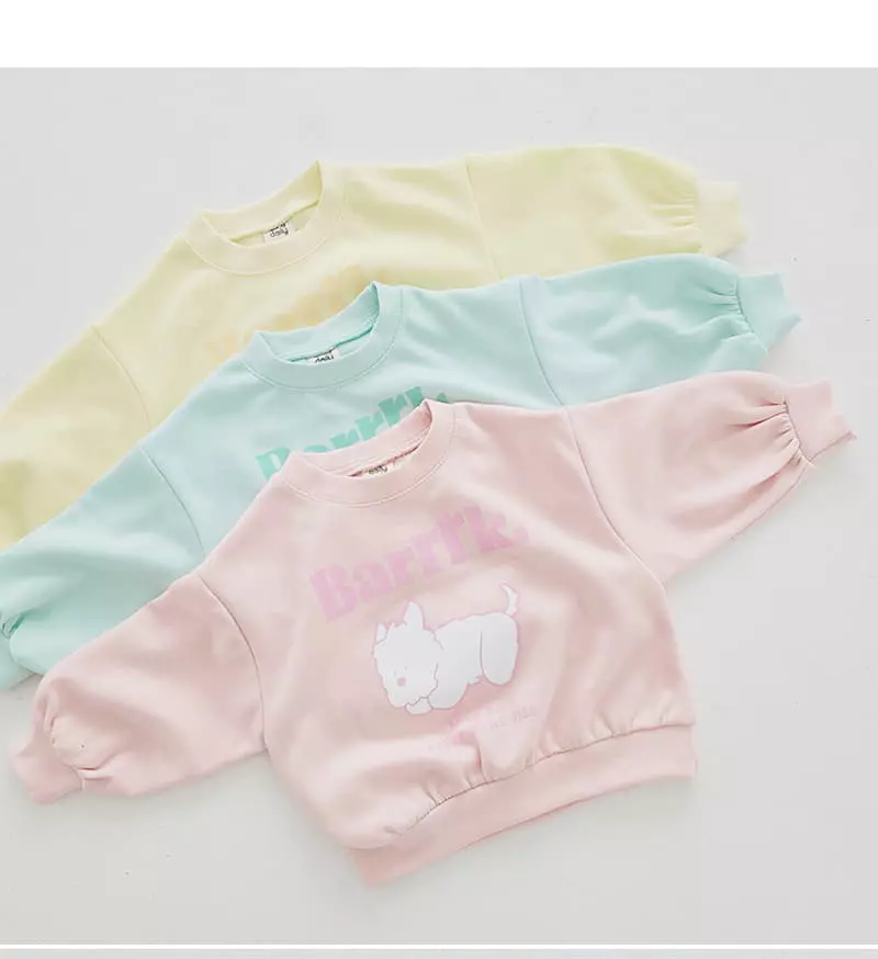 Daily Daily - Korean Children Fashion - #kidsstore - Puppy Top Bottom Set - 3