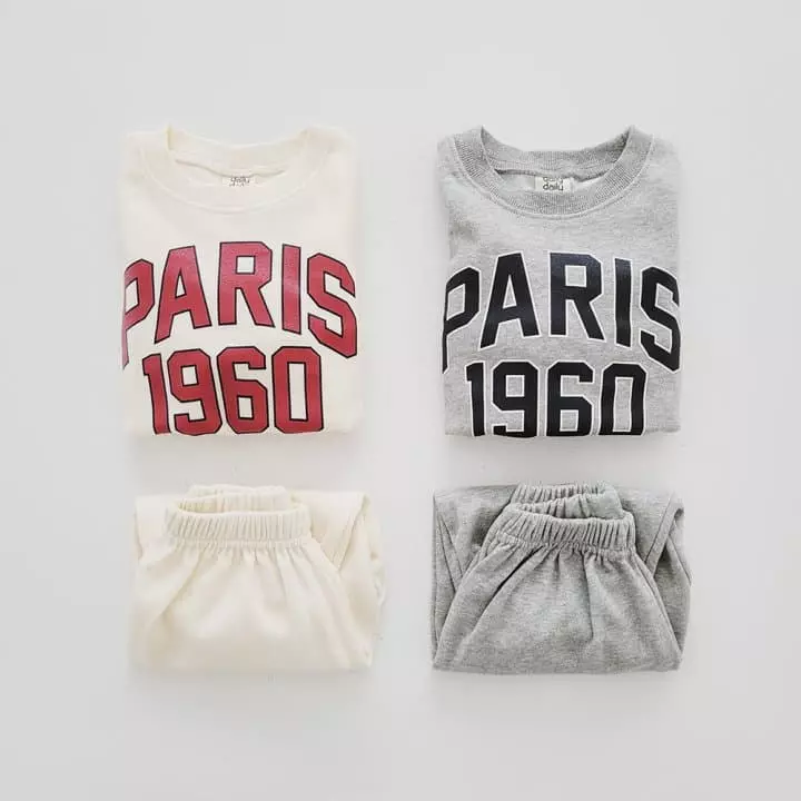 Daily Daily - Korean Children Fashion - #kidzfashiontrend - Parisien Top Bottom Set - 7