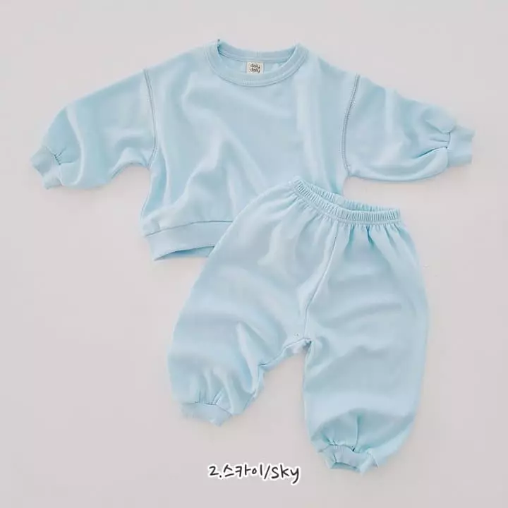 Daily Daily - Korean Children Fashion - #kidzfashiontrend - My Cotton Candy Top Bottom Set - 3