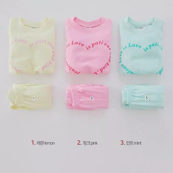 Daily Daily - Korean Children Fashion - #kidzfashiontrend - Herat Cong Top Bottom Set
