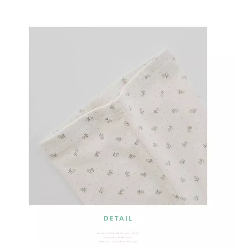 Daily Daily - Korean Children Fashion - #kidzfashiontrend - Floral Leggings - 9