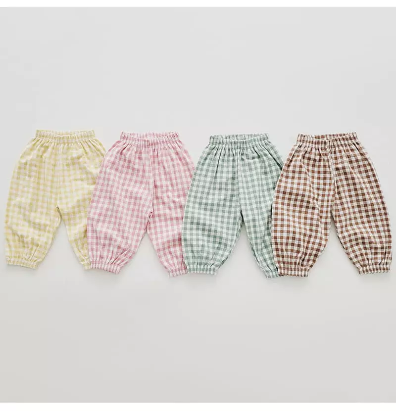 Daily Daily - Korean Children Fashion - #kidzfashiontrend - Animal Check Top Bottom Set - 6