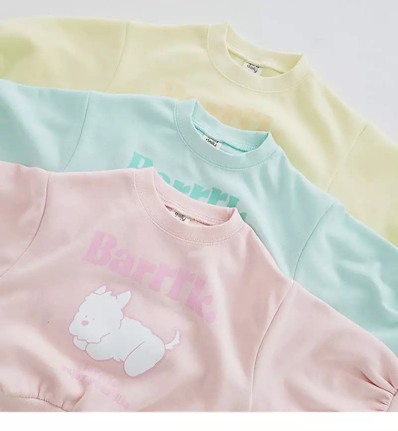 Daily Daily - Korean Children Fashion - #kidsstore - Puppy Top Bottom Set - 4